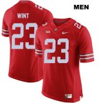 Men's NCAA Ohio State Buckeyes Jahsen Wint #23 College Stitched Authentic Nike Red Football Jersey RJ20T70GT